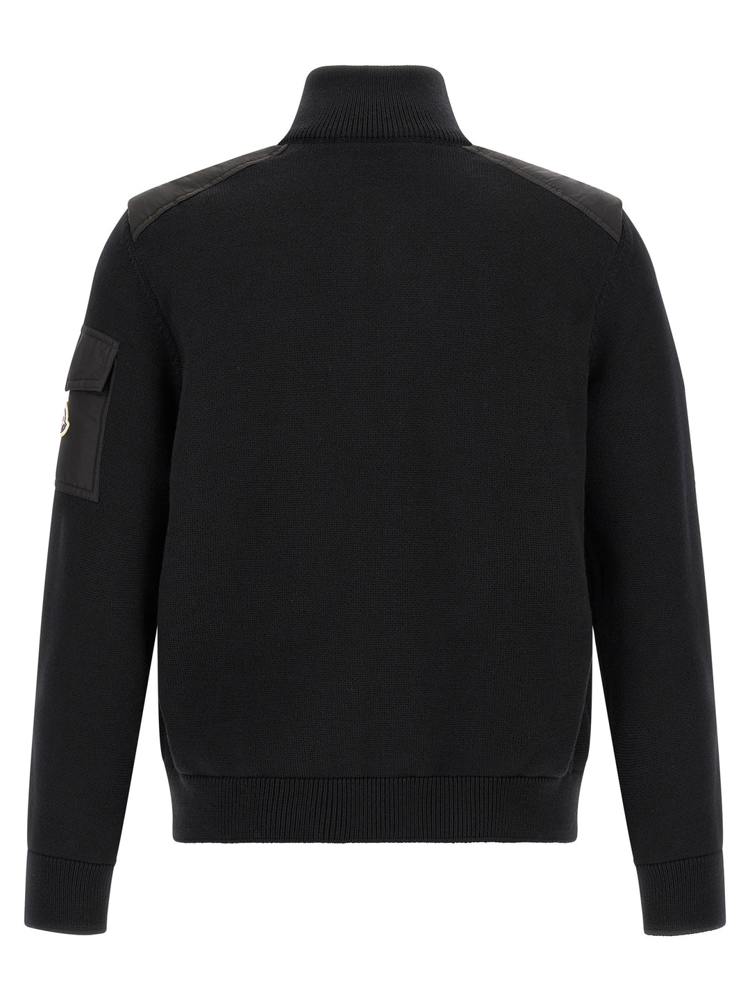 Moncler Padded Wool Zip-Up Sweaters and Cardigans - Black | b34518bee2b374c11356a9e62189dcbddfe6c8ed