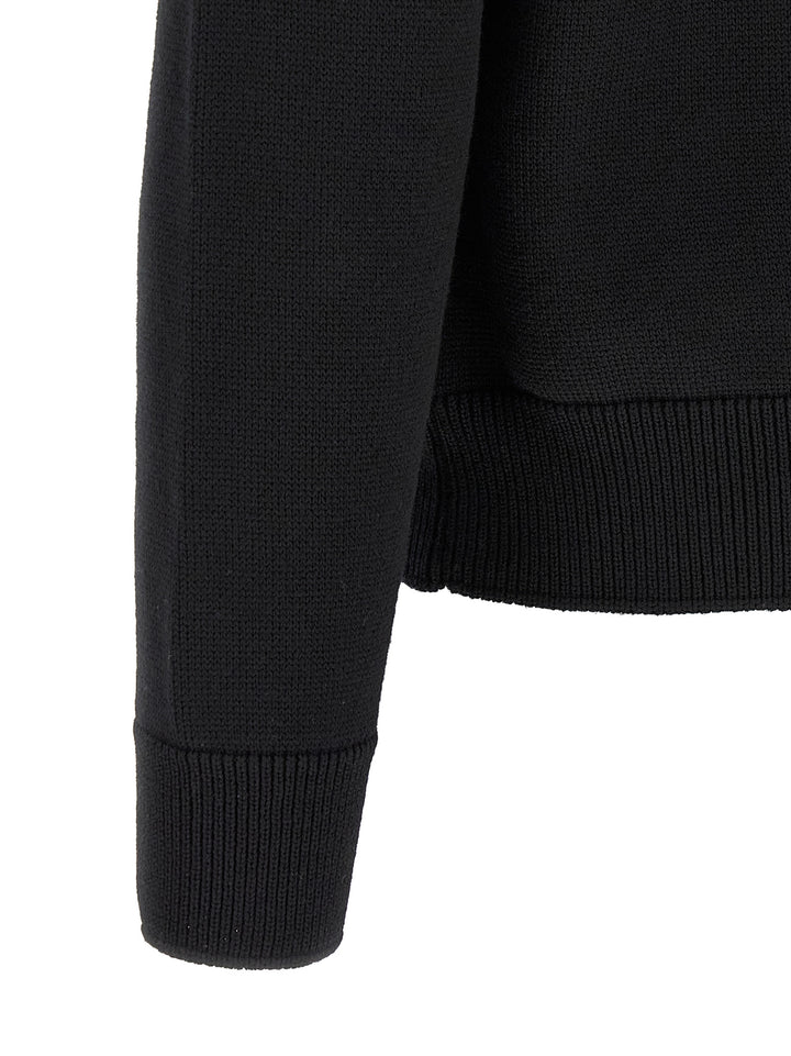 Moncler Padded Wool Zip-Up Sweaters and Cardigans - Black | 3692472de1bcfcf5e7383c6db4fd1aa8c5670e9f