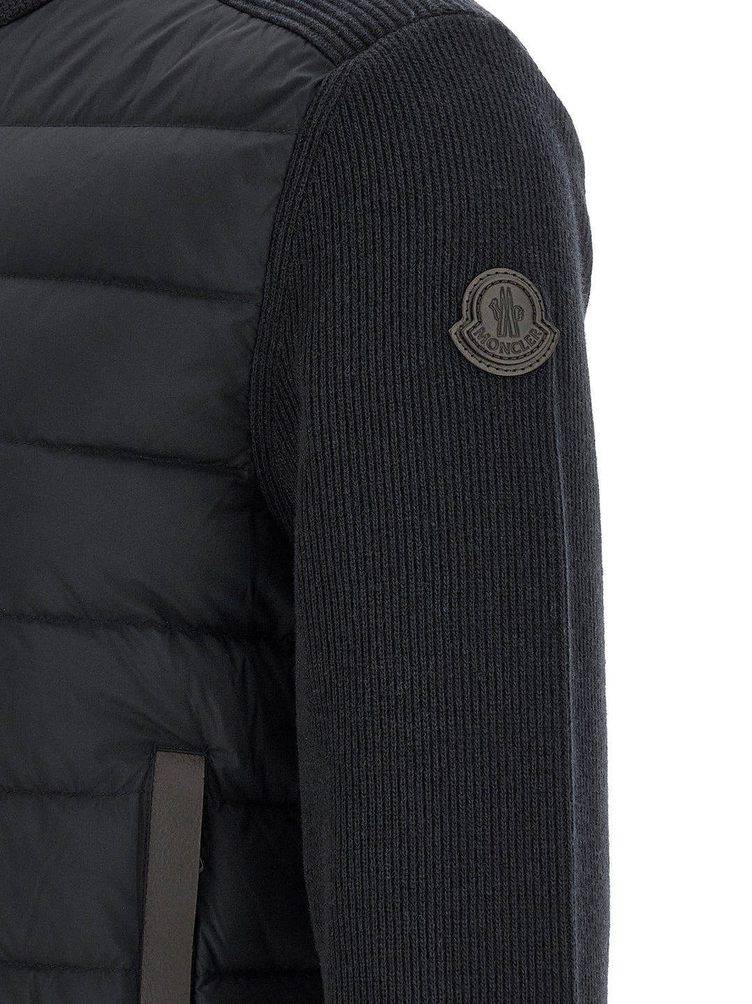 Moncler Padded Cardigan Sweaters and Cardigans - Blue | c778058110aedfcbb95241ae695a20c02b9e3f2a