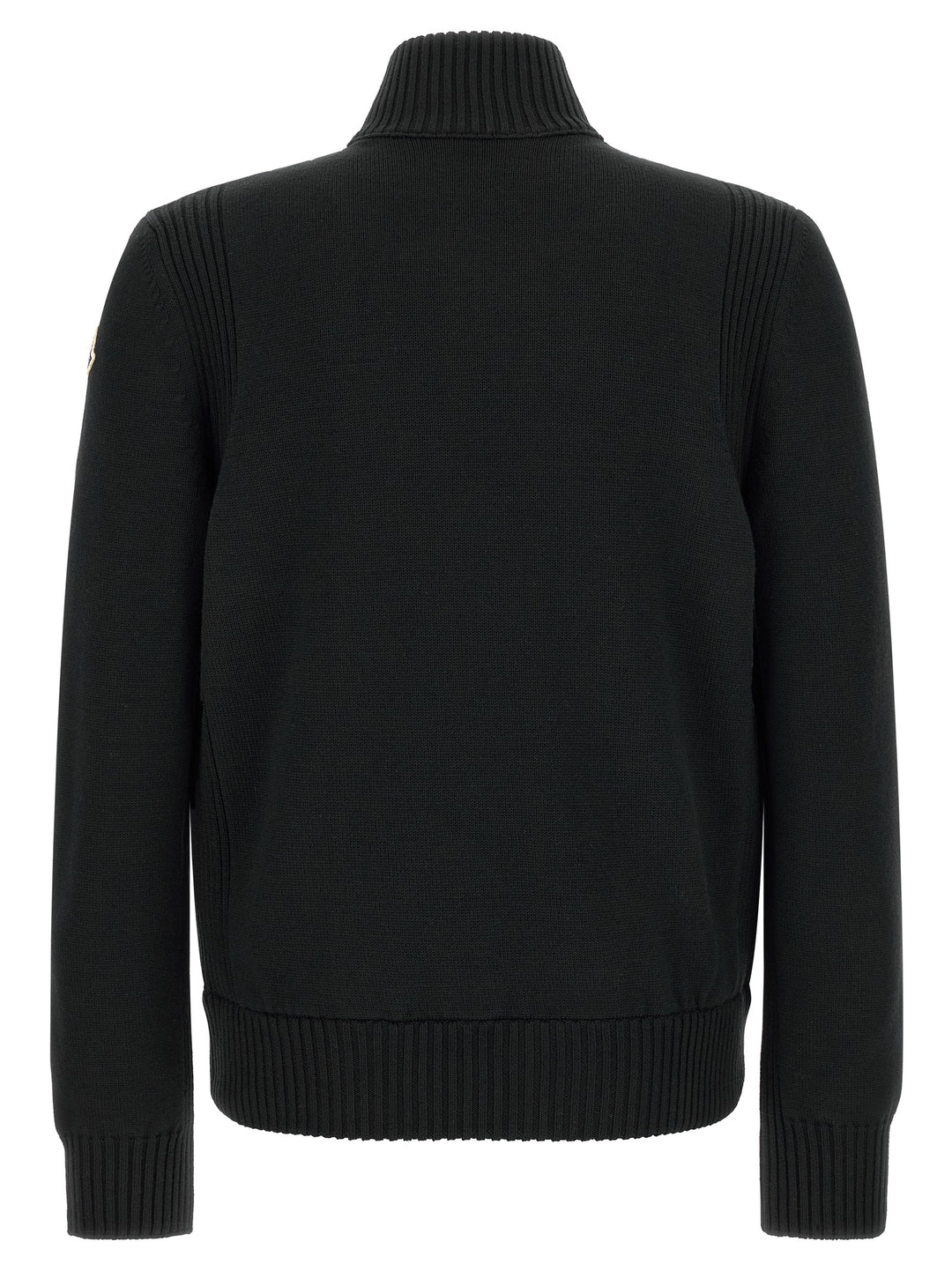 Moncler Two-Material Cardigan Sweaters and Cardigans - Black | 5698c6234c21ecdd6c0ca33039eb643d11313271