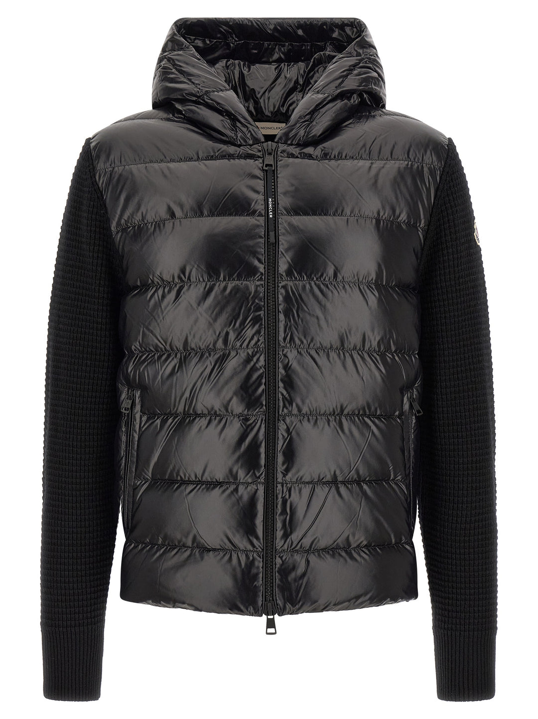 Moncler Cardigan With Front Padding Sweaters and Cardigans - Black | 5b90b52c522de66033f3cbf68c099ea03048509c