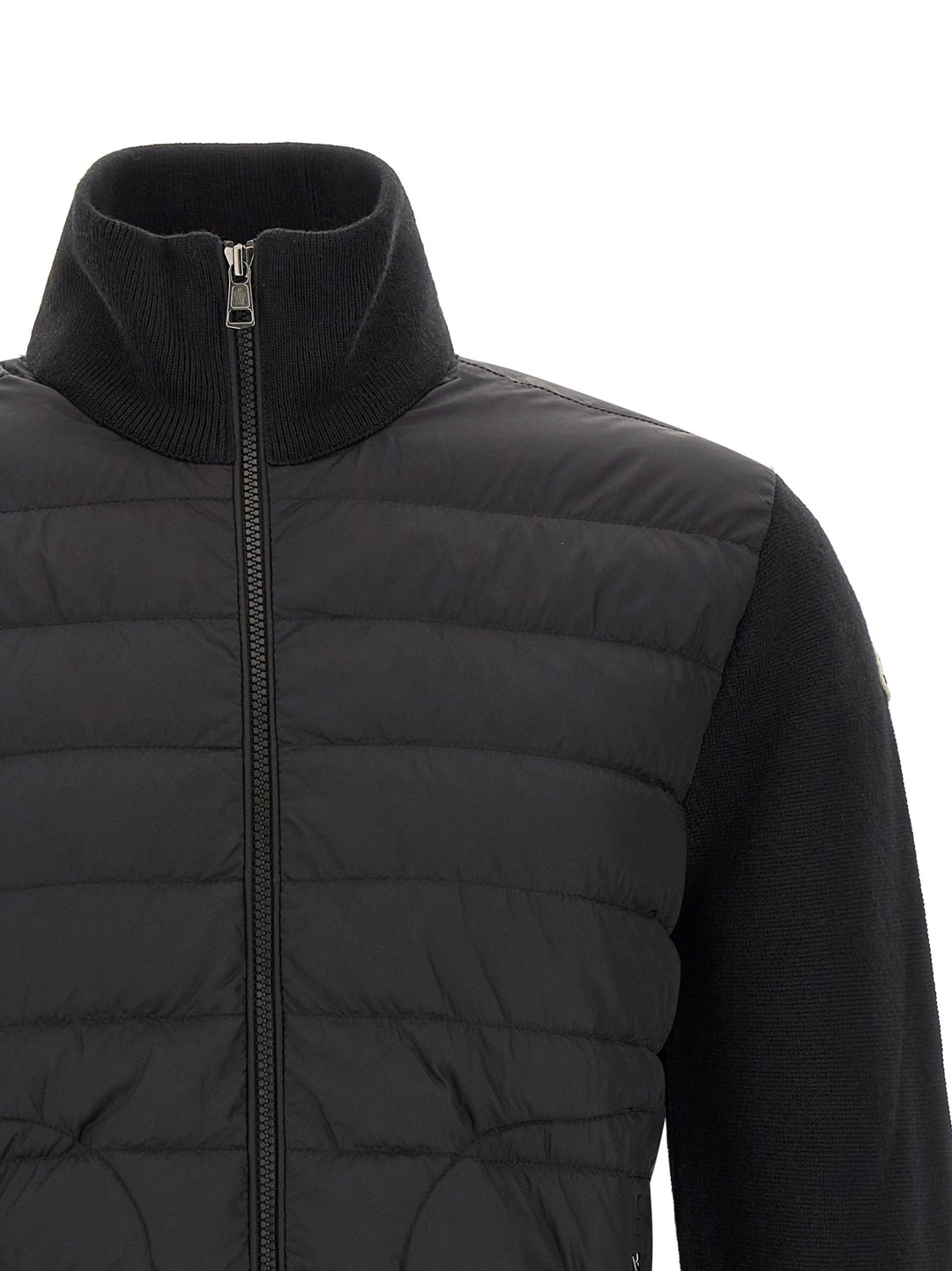 Moncler Padded Cardigan Sweaters and Cardigans - Black | 682a57e355b6aba9a7b99f998c6bf47105ccac97