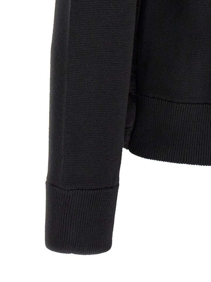 Moncler Padded Cardigan Sweaters and Cardigans - Black | f36c4bb1db296c38a922e8254f966716d4a74c9d