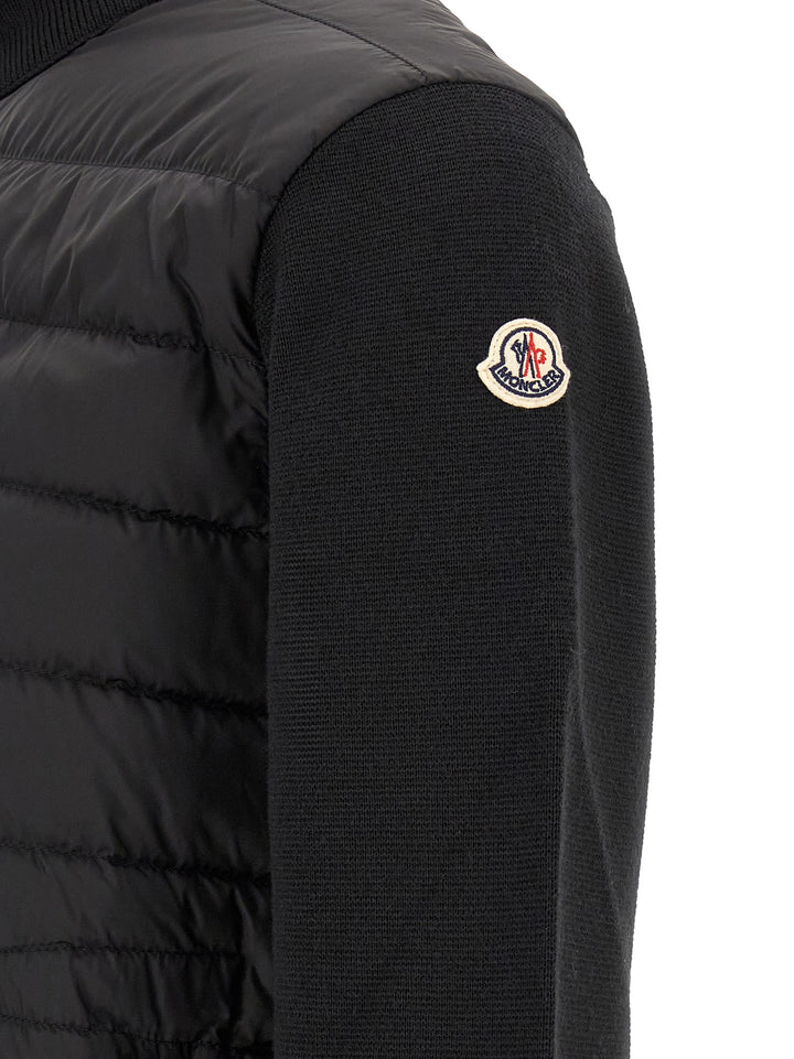 Moncler Padded Cardigan Sweaters and Cardigans - Black | c6411d31d45c7eed543439b573691388debbbd19