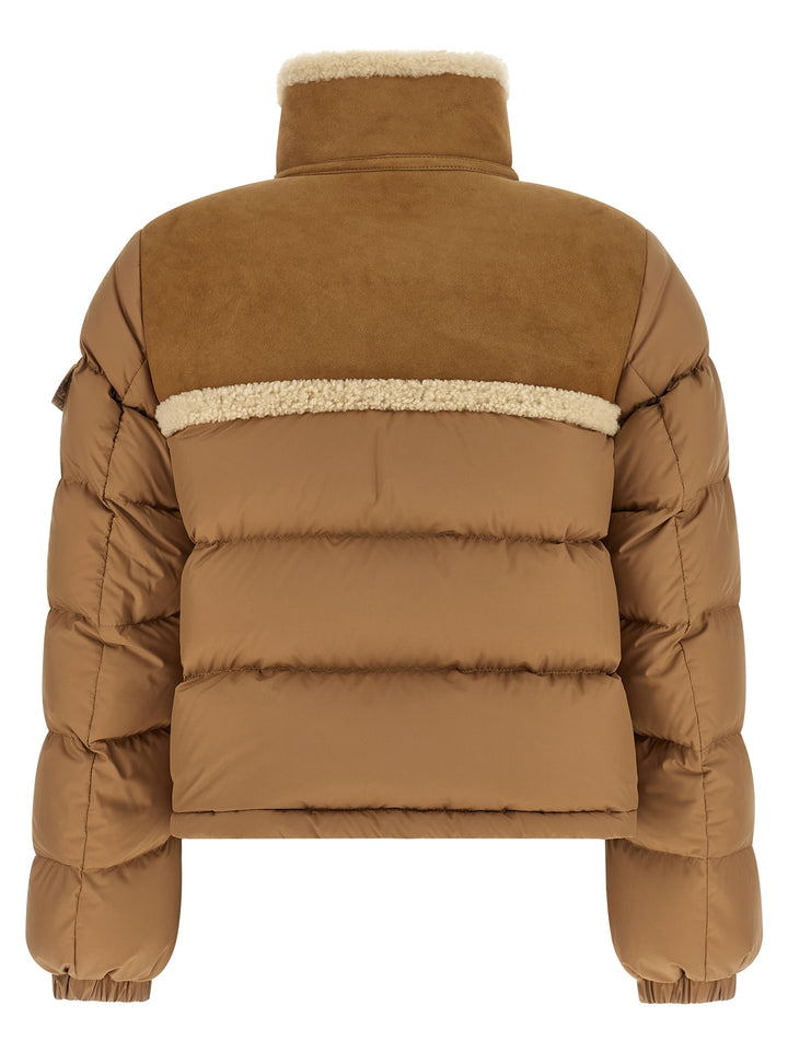 Moncler Aurore Puffer Jackets - Beige | a2dcbe097fab1a0e9cf9057f2fe5ff1f10c495d7