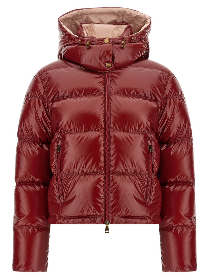 Moncler Nievole Puffer Jackets - Red | 33406d180484f13a257a04905befe0f6afa172b2