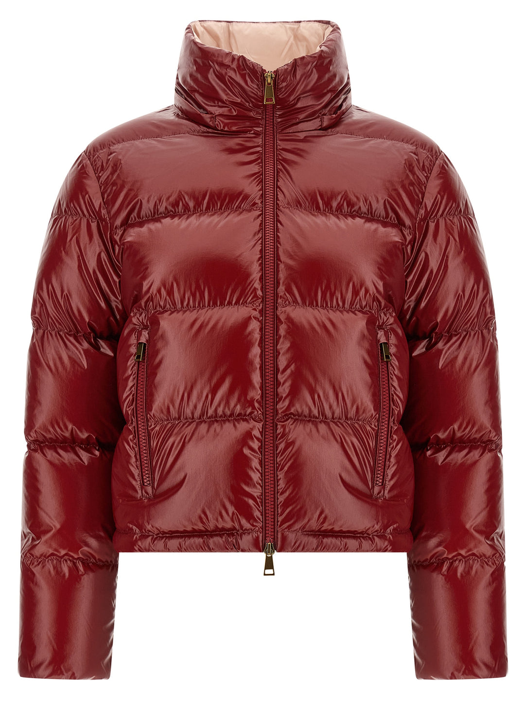 Moncler Nievole Puffer Jackets - Red | 50711484e661bb310ca0bf7734bffe39d0c71596