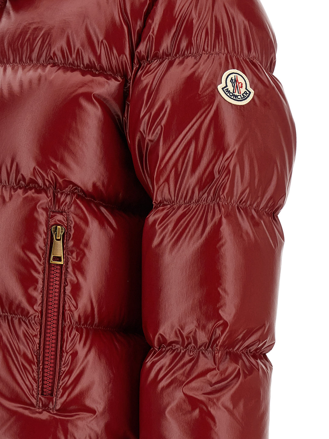 Moncler Nievole Puffer Jackets - Red | 1e4706b736613143adfa2640b65d5070f2316562