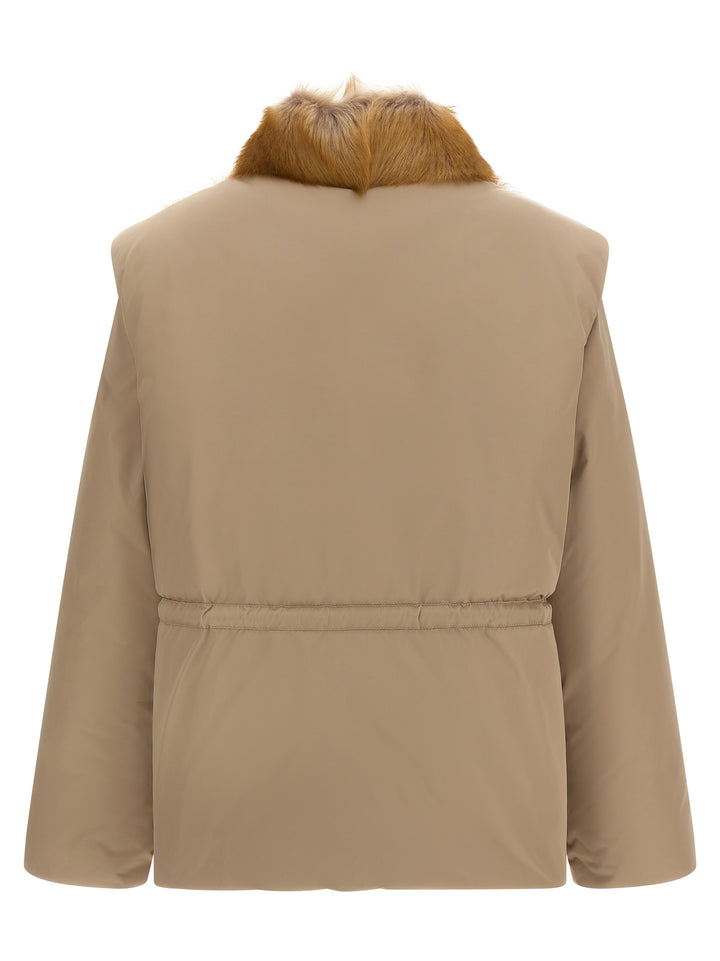 Moncler Blaireau Fur - Beige | cb299131cd3705eba2b4a200be7602dd0d70eeaa
