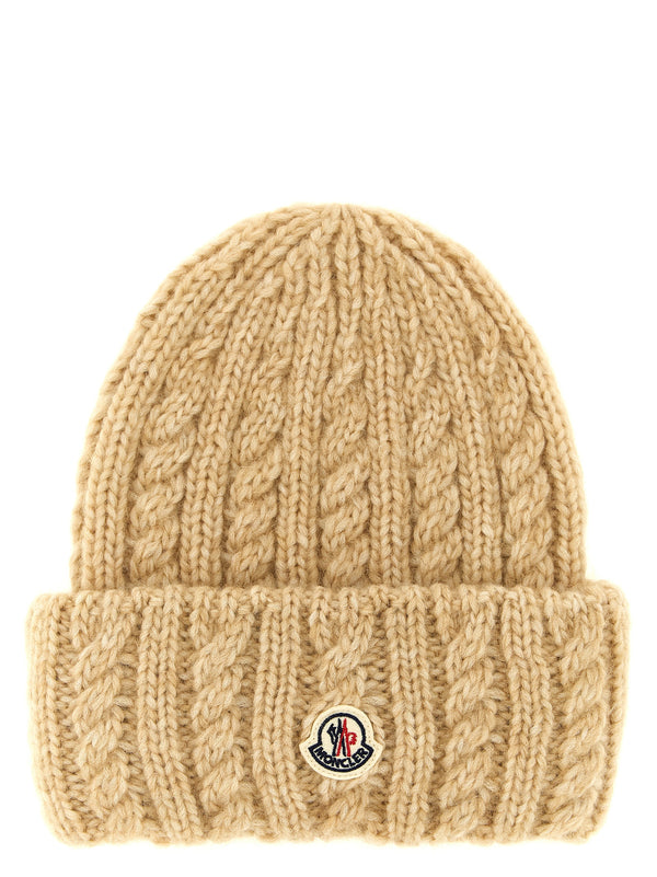Braided Beanie Hats Beige