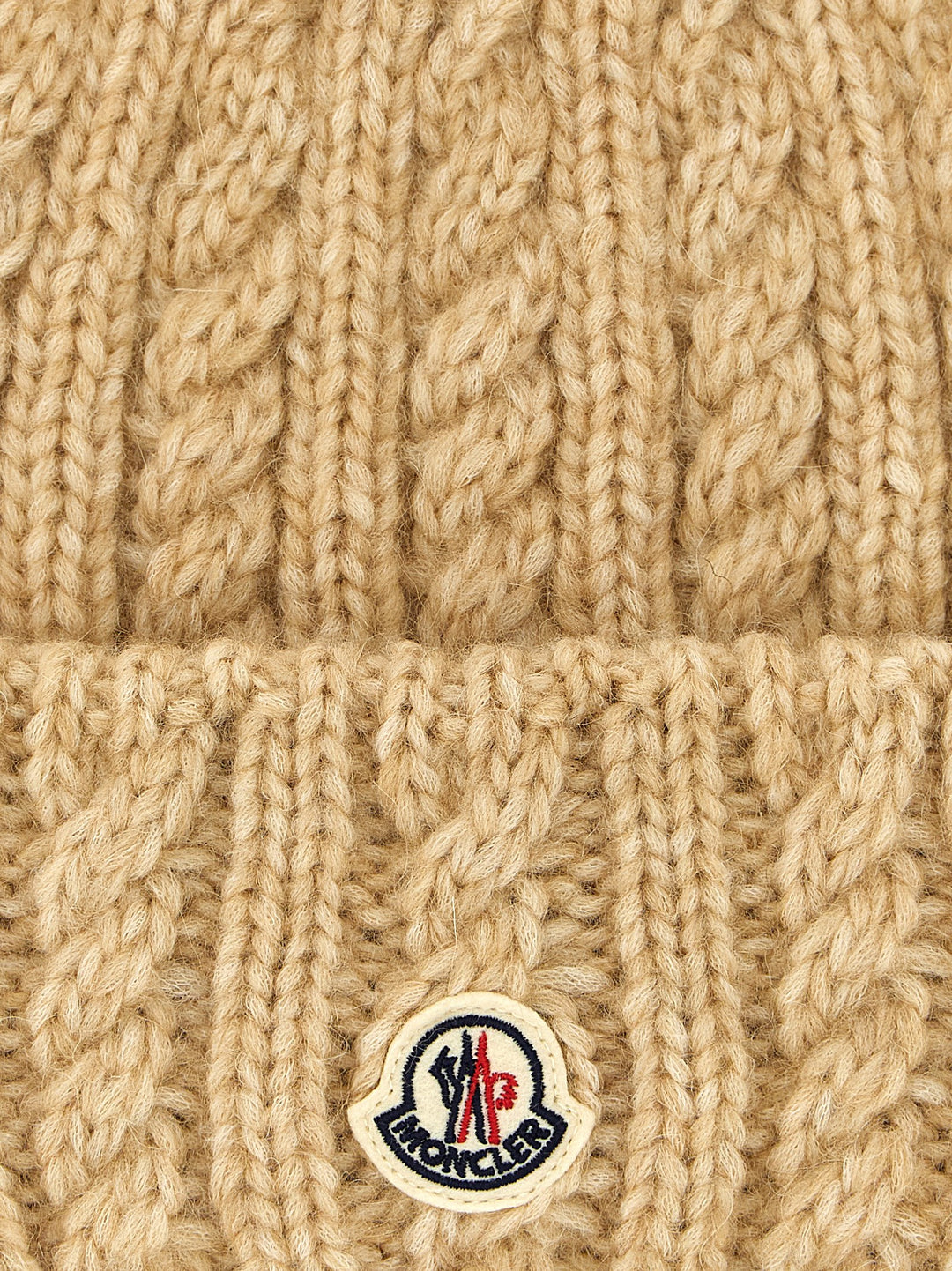 Moncler Braided Beanie Hats - Beige | e0affcce94c20a7044fdee6f3f8ecd34dcc8f271