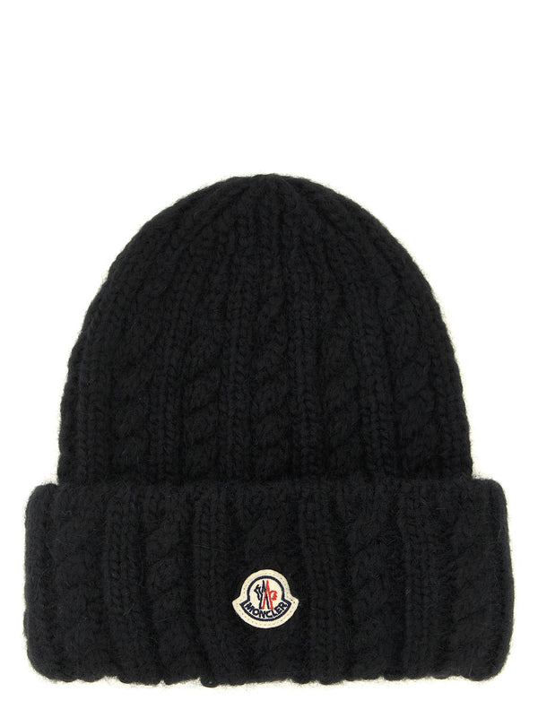 Braided Beanie Hats Black