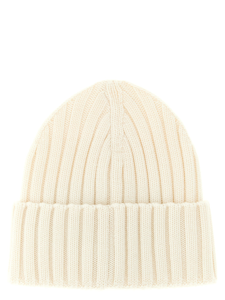 Moncler Wool Beanie Hats - White | 83117f789b0bdf4af0fa562052756d89076abde3