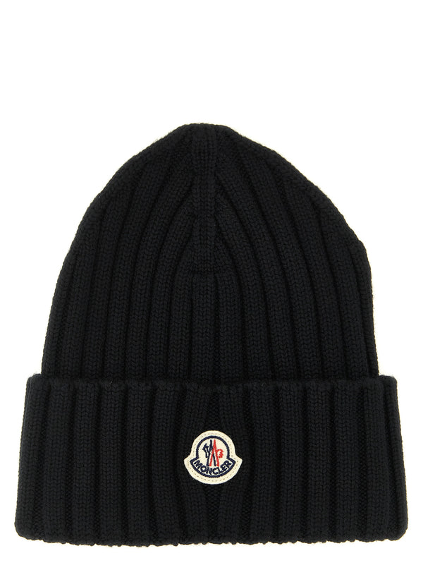 Wool Beanie Hats Black