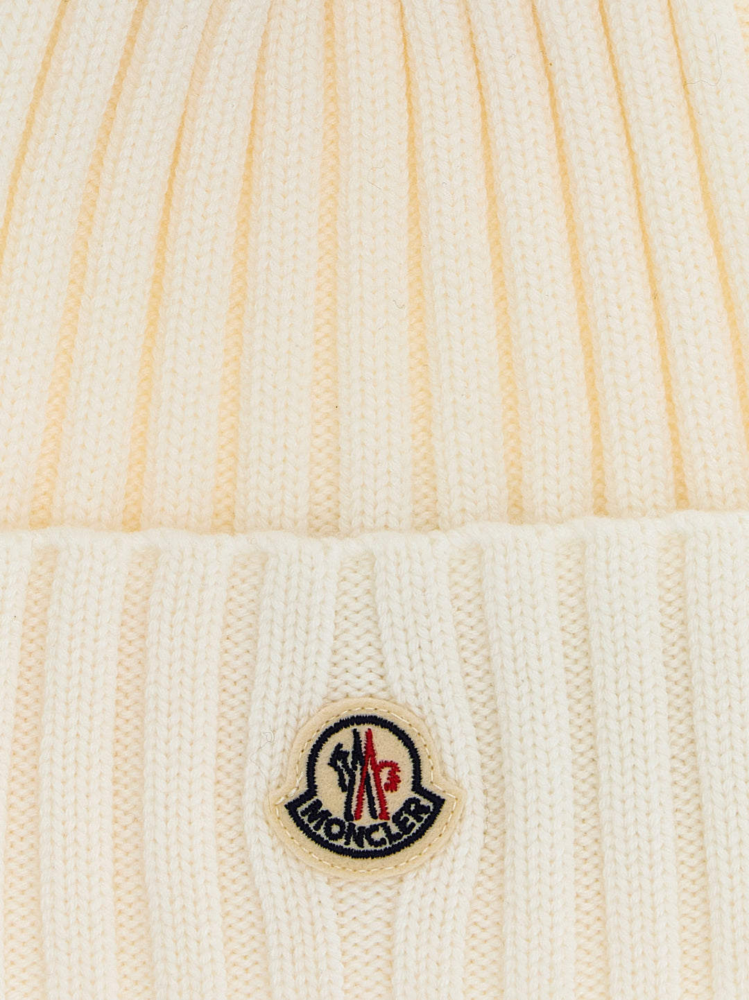 Moncler Pompon Wool Beanie Hats - White | 16c9107191dddefc4d8b2c04cd9716a34612437e
