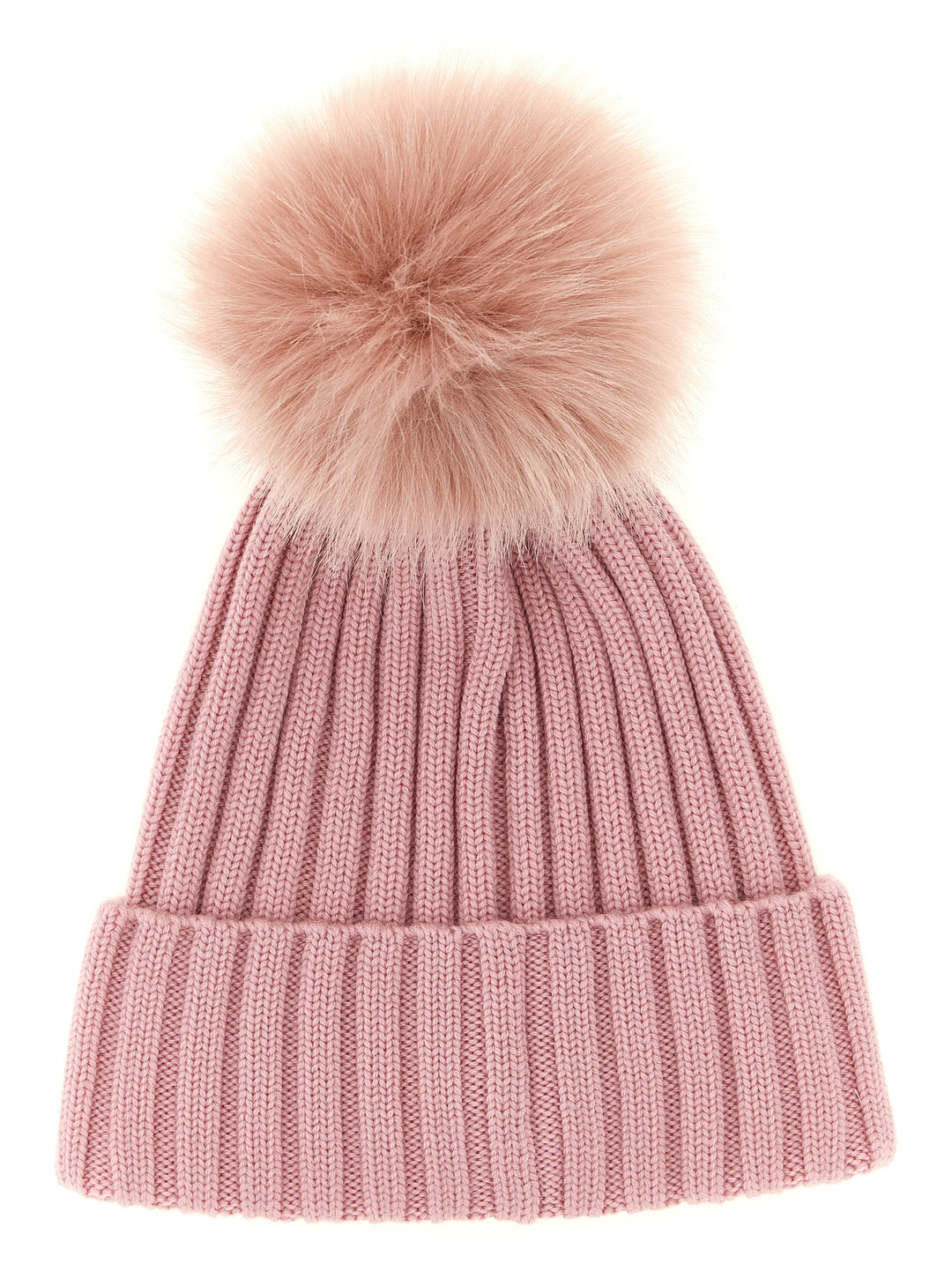 Moncler Pompon Wool Beanie Hats - Pink | fd1ffadb06201cf5e5057a2bb4e1b09f1062db4d