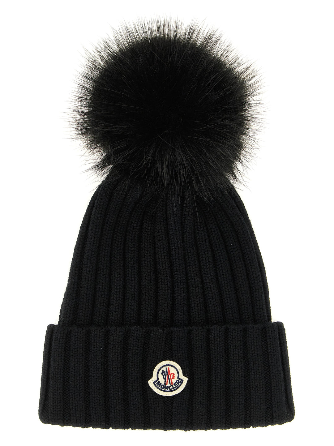 Moncler Pompon Wool Beanie Hats - Black | 0572f09ddf5f4432aa738d3a871e9a11a542f69b