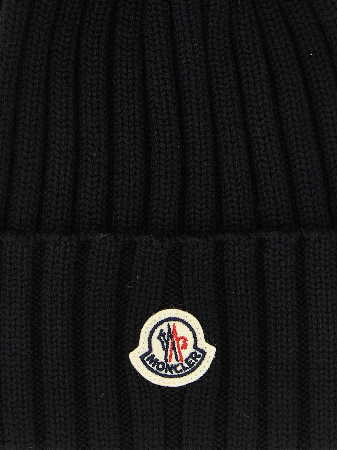 Moncler Pompon Wool Beanie Hats - Black | 43b6c0d20cb3040514eb231eef851907b26207e9