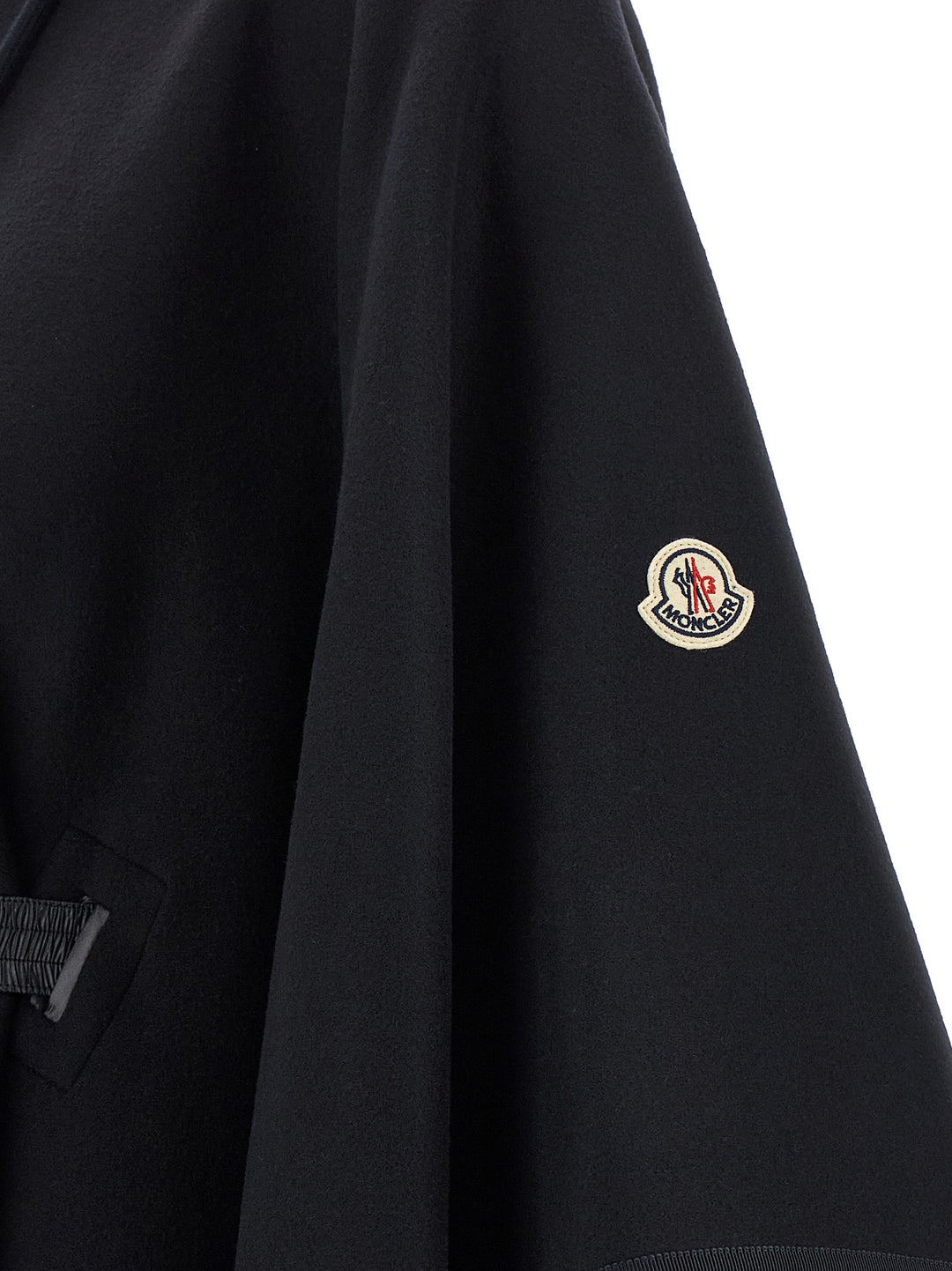 Moncler Two-Material Cape Capes - Blue | 1ef97f6c63d4212d49d74822800c27f00af00e37