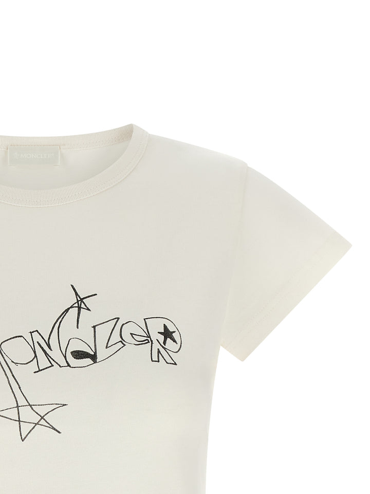 Moncler Graphic Print T-shirt - White | e2892d7e1246c01bb0cce82a9d7a61539e0231be