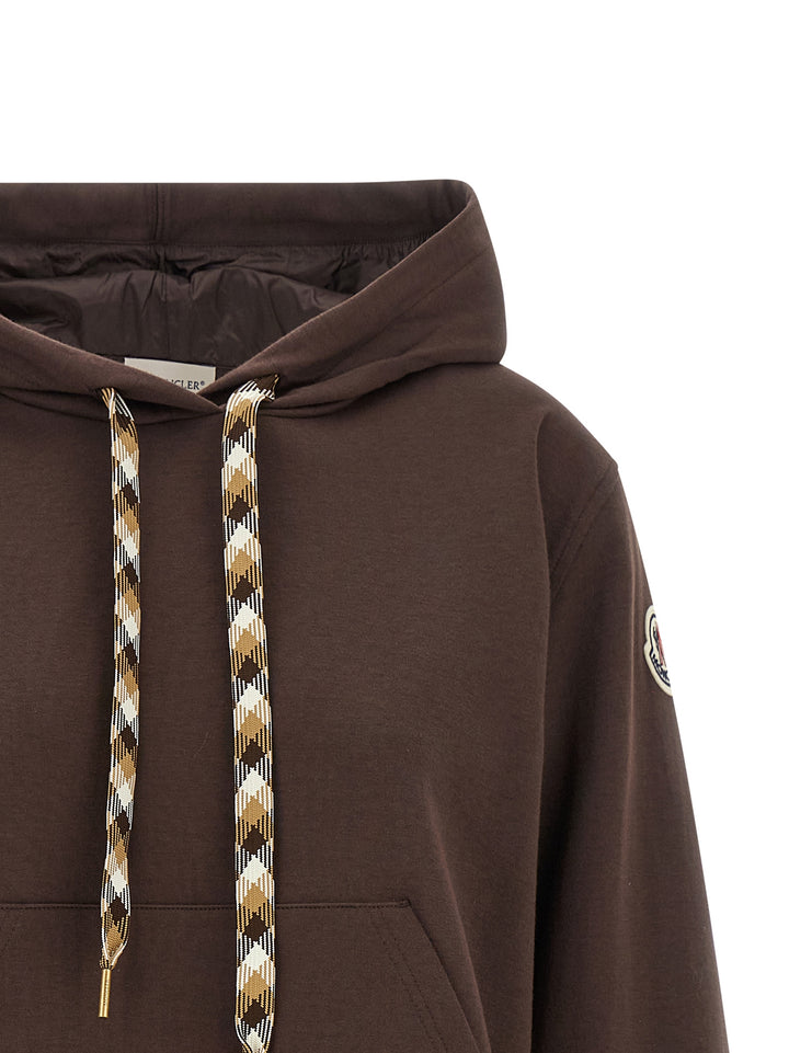 Moncler Maxi Drawstring Hoodie Sweatshirt - Brown | 60b74b69f8d7448ef2af900e63054c646df7b736