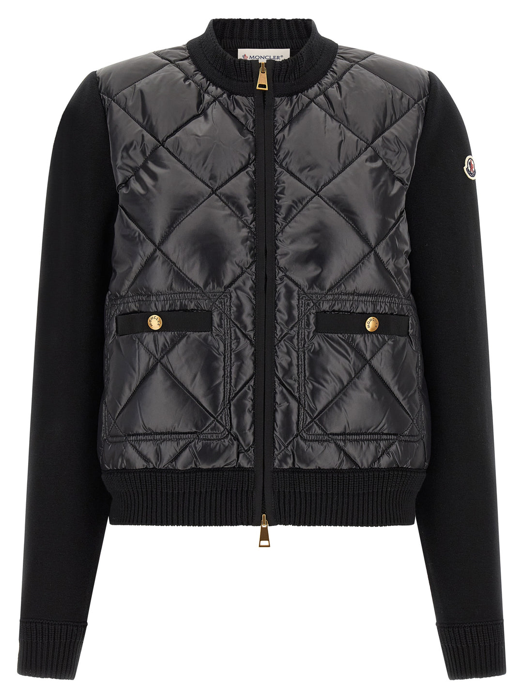 Moncler Padded Cardigan Sweaters and Cardigans - Black | 6b4324b90d79ab153151c1a661df55498c5d95d9
