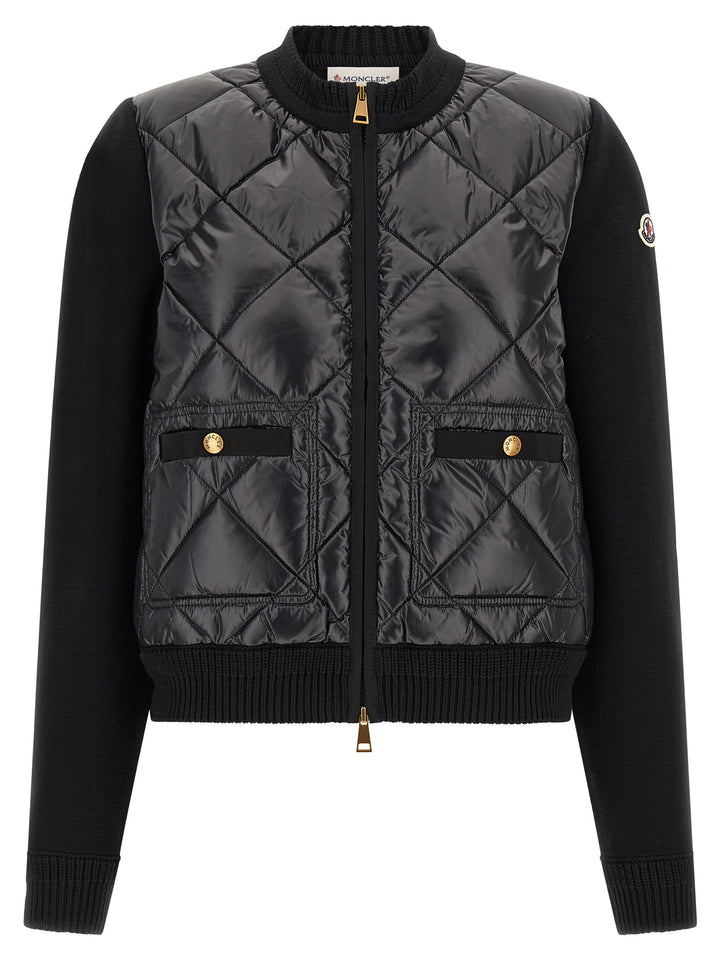 Moncler Padded Cardigan Sweaters and Cardigans - Black | 6b4324b90d79ab153151c1a661df55498c5d95d9