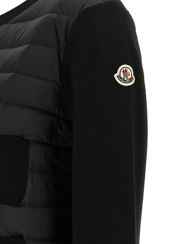 Moncler Padded Cardigan Sweaters and Cardigans - Black | d92b82220eb6633b1373a2a6991b030c182b7fb0