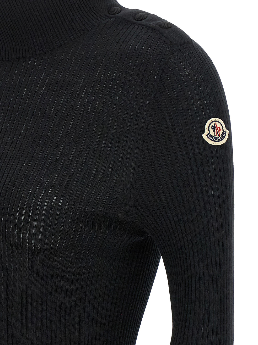 Moncler Logo Turtleneck Sweater Sweaters and Cardigans - Black | d96362c2a76ebc38134c447e28f1552649b6d624