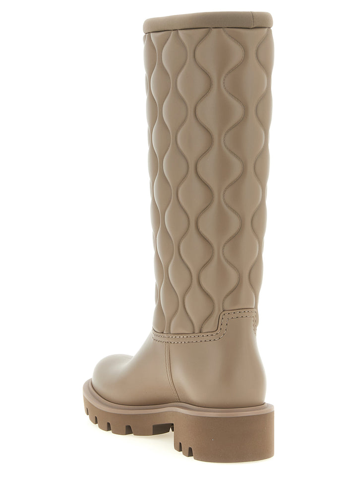 Moncler Kickstream High Boots and Ankle Boots - Beige | b9a7423d62219917e7cc0998d5eb1689445f38c3