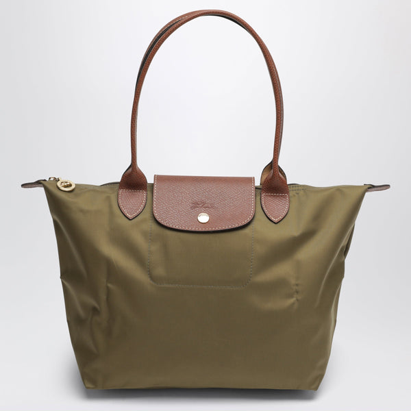 Olive Le Pliage Original M Bag