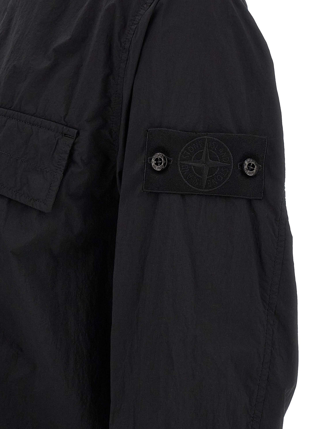 Stone Island Badge Stone Island Ghost Shirt and Blouse - Black | 390275d74ce6002649b50bf118ba1cbc8cb23485