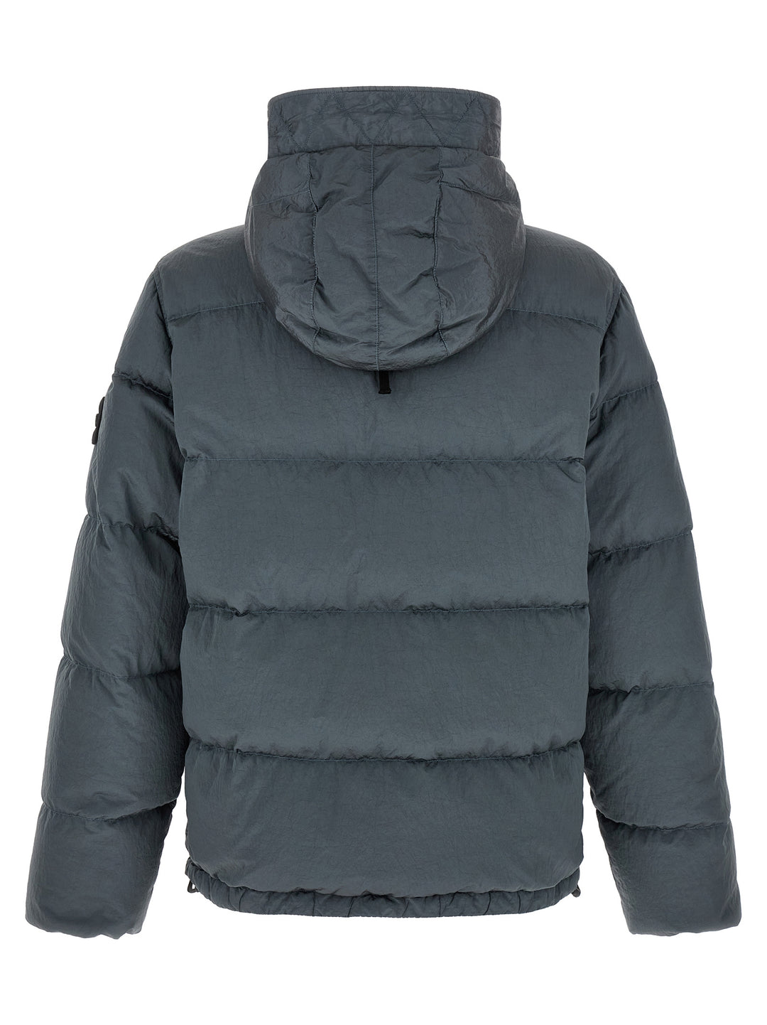 Stone Island Crumpled Effect Down Jacket Puffer Jackets - Gray | 59faea3ca9b6c5aa5ccd734714932647ba0ae859