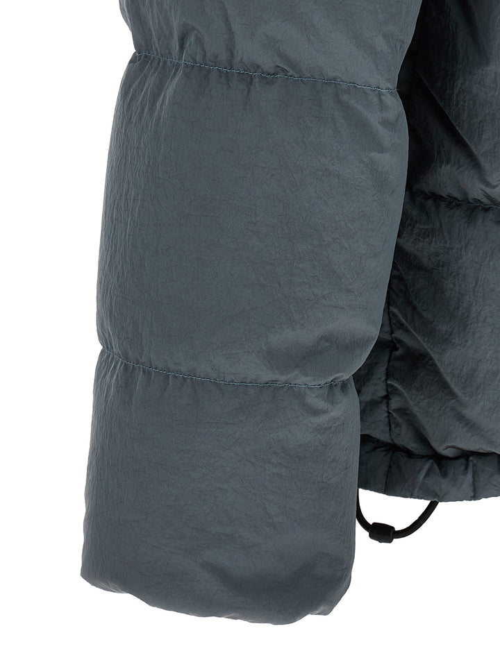 Stone Island Crumpled Effect Down Jacket Puffer Jackets - Gray | bf5019a7bdf9b1e9208b0362c974fc211db7247a