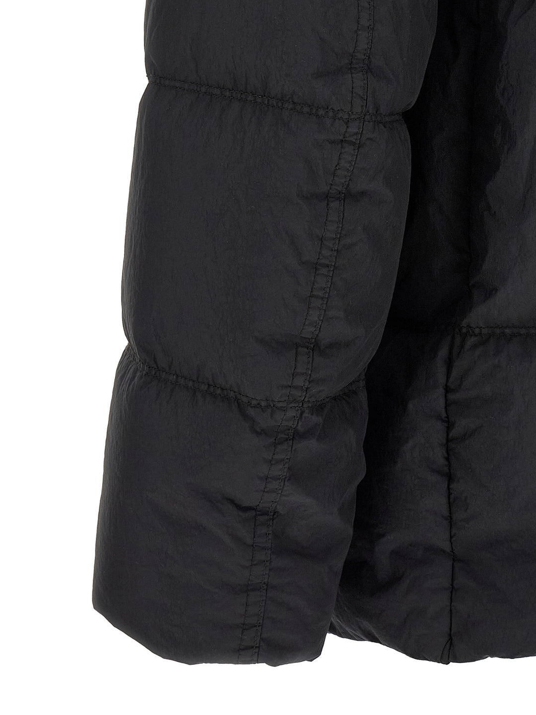 Stone Island Ruffled Effect Down Jacket Puffer Jackets - Blue | 92fcc5365f446e39a9f2bdfd7c52ef4c3e609991