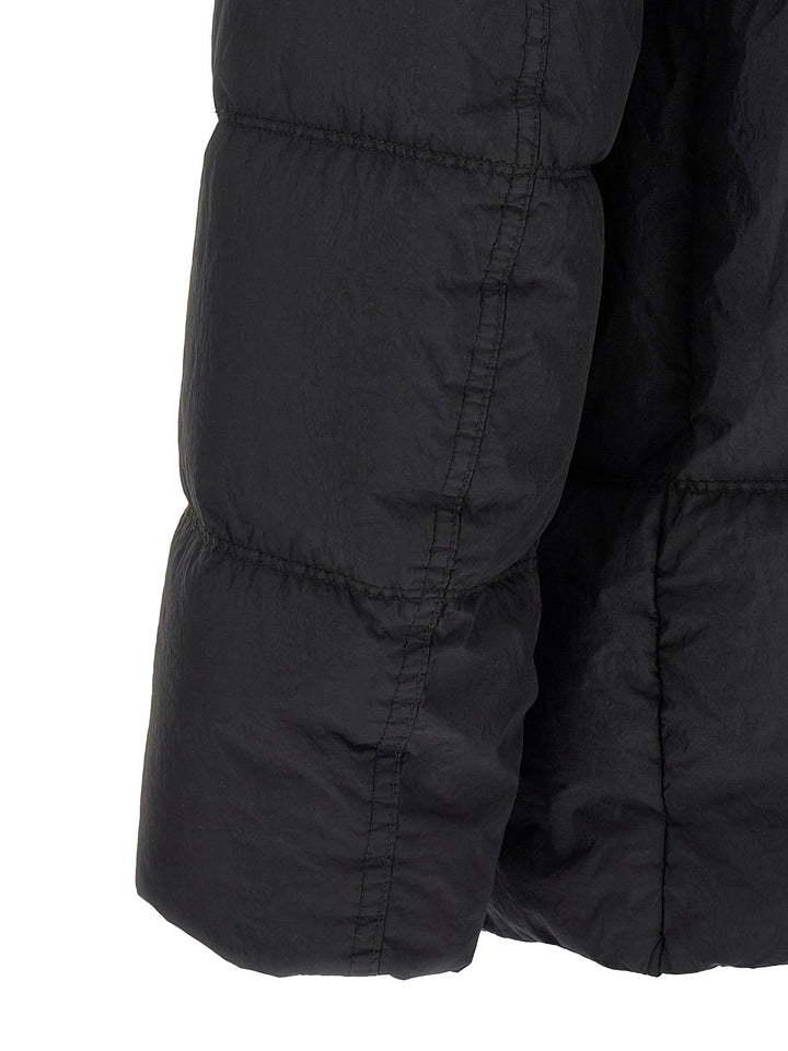Stone Island Ruffled Effect Down Jacket Puffer Jackets - Blue | 92fcc5365f446e39a9f2bdfd7c52ef4c3e609991