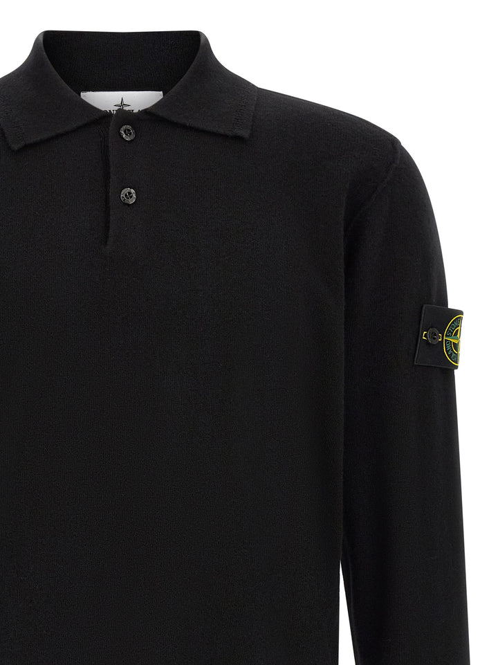 Stone Island Badge Stone Island Polo - Black | 599113f14e9aa4ac1adb0d69e89de4edcd3c9651