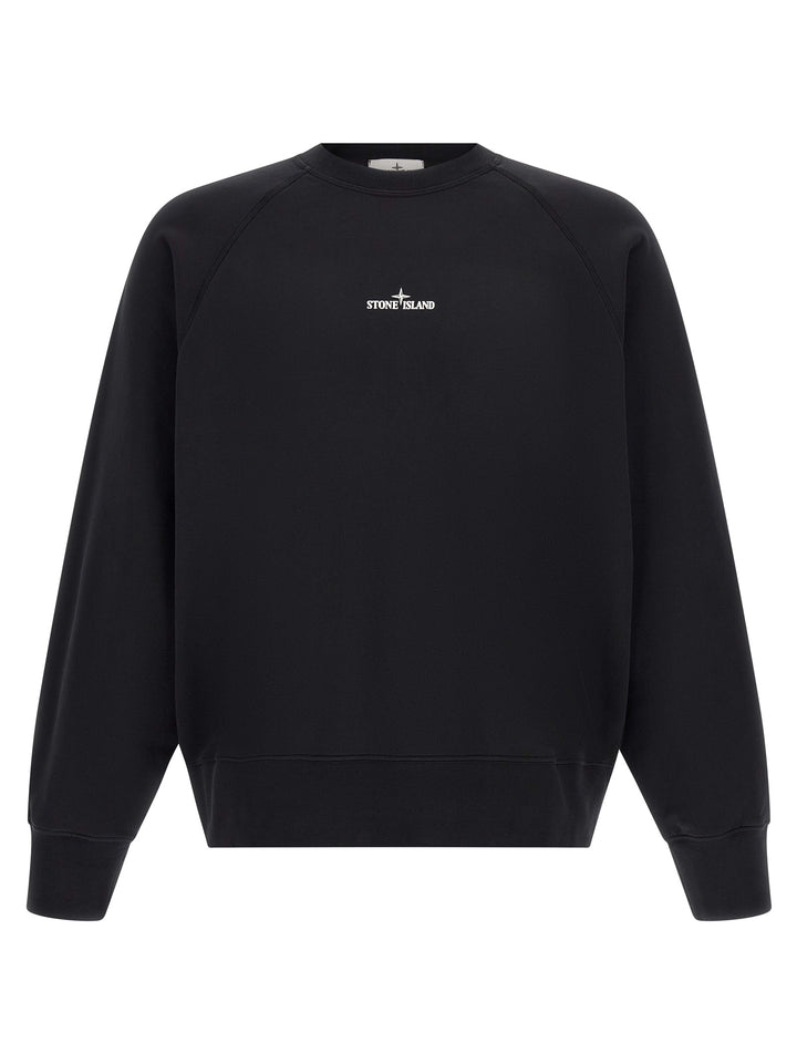 Stone Island Print Sweatshirt - Black | 27a51a9088cfea32de6a06f749eb9eecdb8dce98