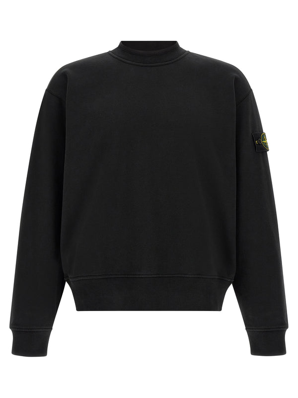 Badge Stone Island Sweatshirt Black