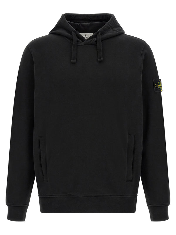Badge Stone Island Sweatshirt Black