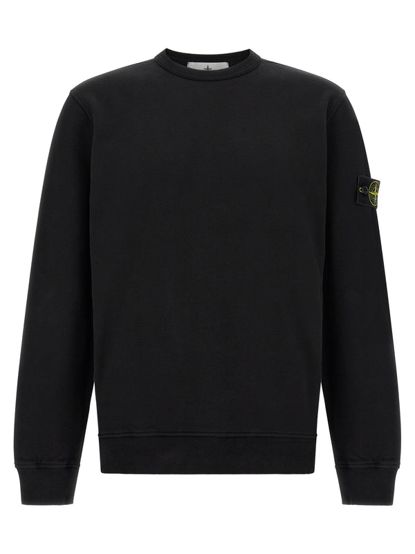 Badge Stone Island Sweatshirt Black