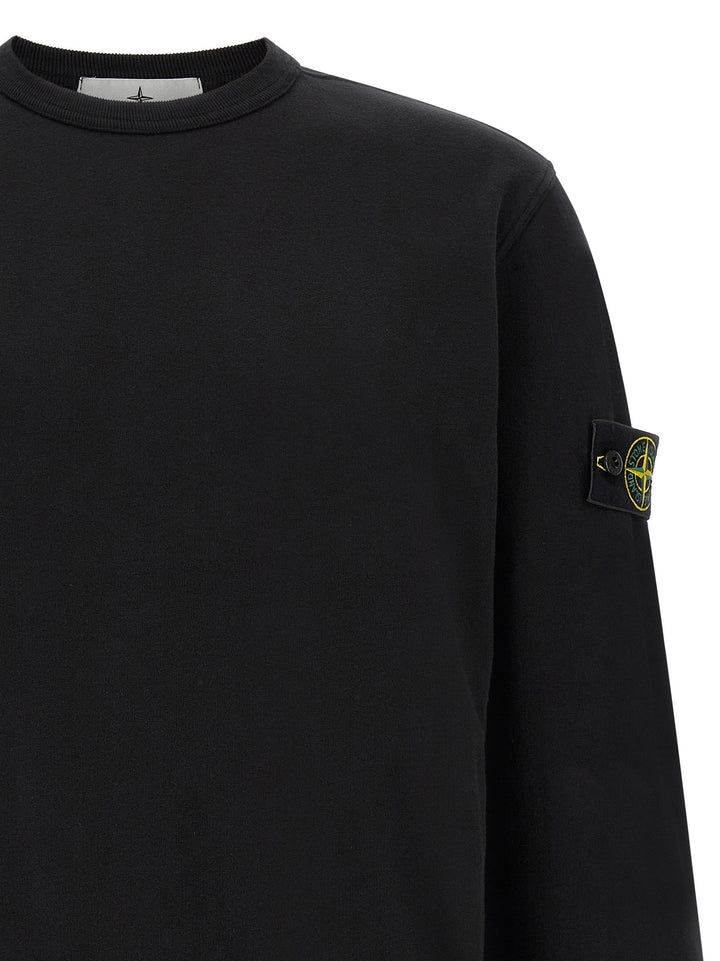 Stone Island Badge Stone Island Sweatshirt - Black | 6565328816cfdfa4679e10d186593615f7f1652c