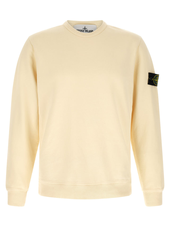 Stone Island Badge Stone Island Sweatshirt - White | c053b1d77a30436a45e27ec836e3a73692013e4a