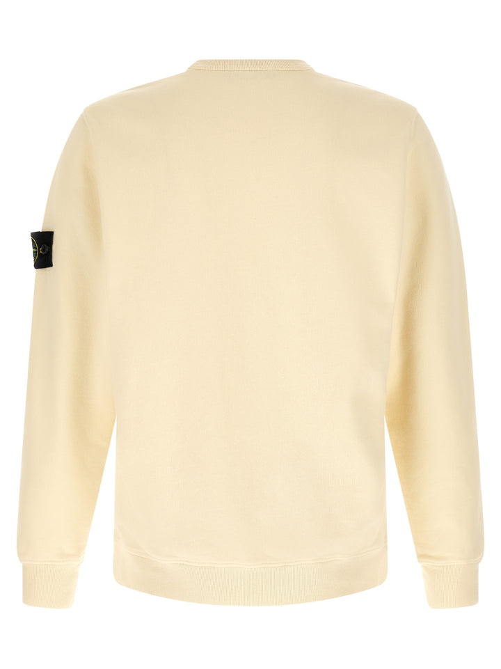 Stone Island Badge Stone Island Sweatshirt - White | 64995a4919c699edc54450890db939f9a2e20453