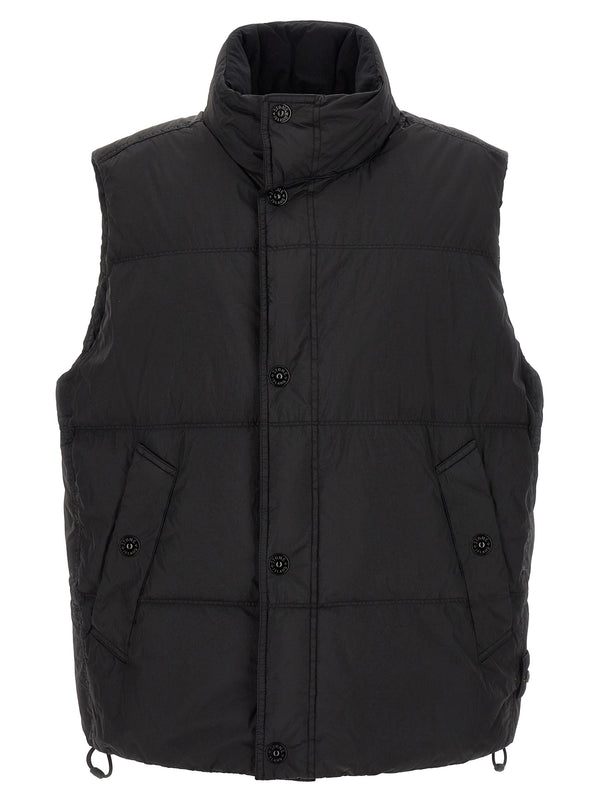 Quilted Padded Vest Gilet Black