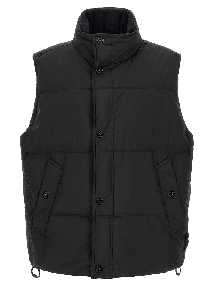 Stone Island Quilted Padded Vest Gilet - Black | 048426b431f9470d0dd4216534d226b8d282bbd6