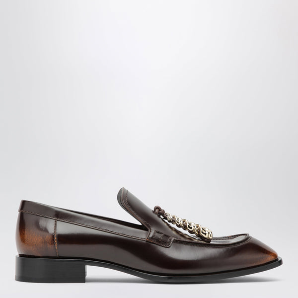 Edge Loafers In Brown Brushed Calfskin