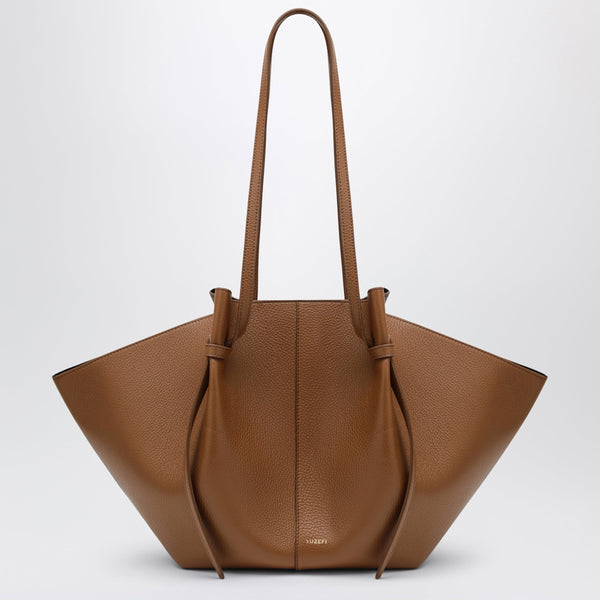 Large Mochi Bag In Hazel Pebble-Grained Leather