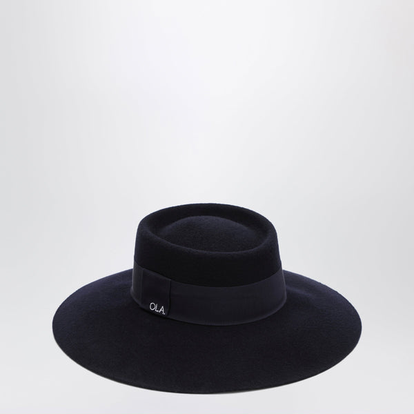 Navy Blue Le Feutre Hat In Wool