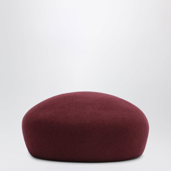 Burgundy Le Leandra Hat In Wool